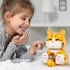 QLT Cute Animal Micro Mini Building Blocks Kit - Orange Cat Micro Bricks for Adults, Party Favors for Kids 8-12+