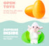 36 JOYIN Pcs Pre-Filled Easter Eggs Filled with Animal Finger Puppets for Kids Toddlers Easter Egg Hunt, Basket