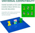 Classic Base Plates for Building, 10" x 10” Multipack, 8 Pack Compatible with All Major Brands, Green & Blue