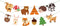 CC HOME Woodland Creatures Banner - Forest Animal Friends Bunting for Kids, Baby Shower, Birthday Party Decoration