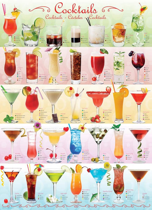 Cocktails Puzzle (1000-Piece) by EuroGraphics