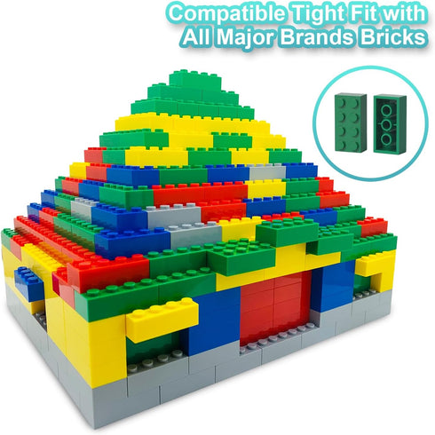 Building Bricks 121 Pieces, 2x4 Multi-color Building Blocks, Compatible with Classic Building Block Toys for Kids