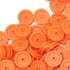 EUDAX 100 Pcs 2mm Hole Orange Plastic Belt Pulley for DIY RC Toy Car and Airplane