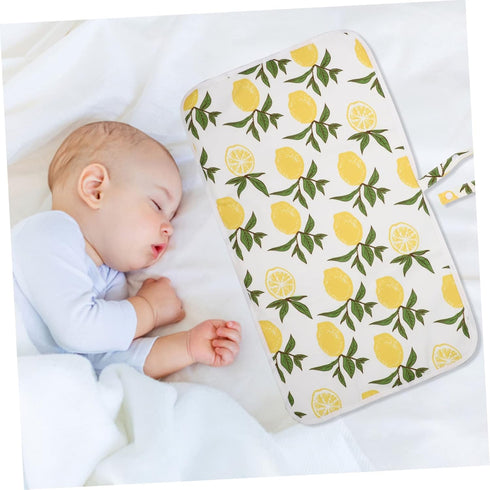Portable Baby Changing Mat for Travel Waterproof Diaper Change Pad Infant Changing Cushion Soft Fabric Lightweight