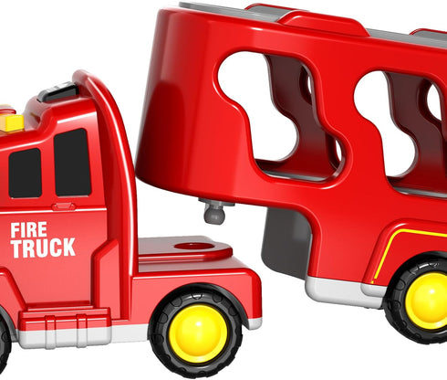 3 4 5 6 5 1 IHAHA Fire Truck Toys for Years Old Boys Toddlers, in Kids Carrier Fire Trucks Cars for Toddler Boy Toys