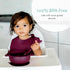 Bazzle Baby 3-Piece Silicone Suction Bowls with Lid and Spoon, BPA Free, for 4-36 Months