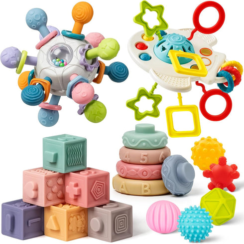 Baby Toys 6 to 12 Months, 5 In 1 Montessori Toys for