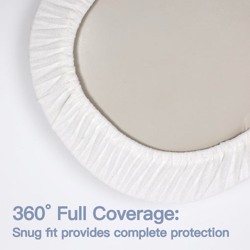 ChildLike 2-Pack Washable(2,White) Waterproof Changing Pad Covers - Soft & Breathable Baby Nursery Diaper Changing Pad