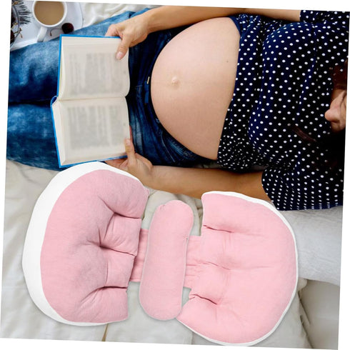 SHOWERORO U Shaped Maternity Pillow for Pregnant Women Supportive Waist Cushion for Side Sleeping Alleviating Belly
