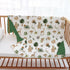 Buerhanerry 30"x40" Woodland Baby Blanket for Girls Boys, Soft Double Layer Minky with Dotted Backing, Forest Animals
