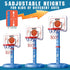 Toddler Basketball Hoop Indoor for Kids, Adjustable Height Poolside Mini Basketball Goal with 3 Balls