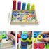 Lydaz Montessori Math Manipulatives Toys - Kids Wooden Number Blocks for Kindergarten Learning Education Toy