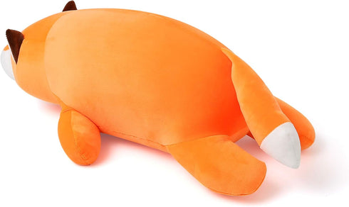 Niuniu Daddy Fox Stuffed Animals, Cute Big Lying Fox Plush Toy, 18.1in Kawaii Soft Plushies for Christmas/Birthday Gifts