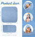 VitalCozy 8 (32 32 Inch,Gradient Pcs Baby Muslin Hooded Bath Towels and Washcloths Muslin Cotton Hooded Baby Towels