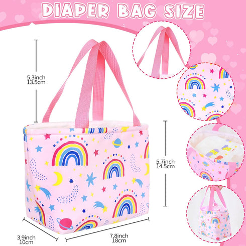 13 14-18 inch Set UNICORN ELEMENT Pcs Baby Doll Clothes and Accessories for Dolls, Baby Doll Feeding and Caring