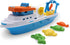 Toyland 40cm (16") 4 3 Colourful Fishing Boat with Moveable Doors, Fishing Hook & Plastic Fish - Kids Floating Water