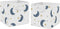 Sweet Jojo Designs Moon and Star Foldable Fabric Storage Cube Bins Boxes