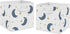 Sweet Jojo Designs Moon and Star Foldable Fabric Storage Cube Bins Boxes