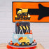Glitter Building Truck Happy Birthday Cake Topper, Construction Truck Decor for Kids Birthday or Baby Shower Party