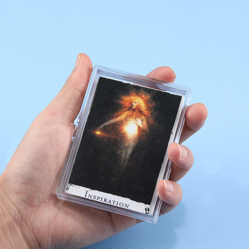 Zonon 12 Pieces Clear Deck Case - Card Organizer Compatible with MTG TCG for Trading Card Collection Storage