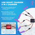 5PCS 3.7V 1000mAh Lipo Battery with 5-IN-1 Charger for RC Toy Car Battery SM-2P Plug for Various RC Cars and Trucks