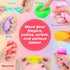 12 Pack Slow Rising Stress Cube, Dough Stress Balls Squishy Fidget Toys for Anxiety Relief, Soft Fidget Cube, Pull