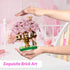Set, 1113PCS, 8 10 12 14+ QISHOUTING Cherry Blossom Tree Building Flowers Bonsai Tree Mini Blocks Kit