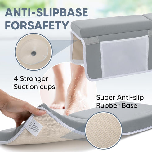 Shaju Elbow Set Bath Kneeler and Rest Pad for Baby Bathing Parents to Relieve Your Knee Pain. Baby Bath Kneeler