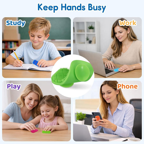 idooss 3 Sensory Fidget Toys for Kids Adults, Sensory Calm Strips for ADHD, Autism with Suction Cups, Texture Relief