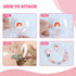 Set 3 SCOM Reborn Baby Dolls Accessories - Rainbow Transparent Magnetic Pacifiers & Removable Reusable Baby Doll