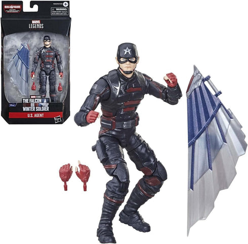Marvel Legends Series 6-Inch Action Figure Toy U.S. Agent with 2 Accessories, for Kids Ages 4 and Up