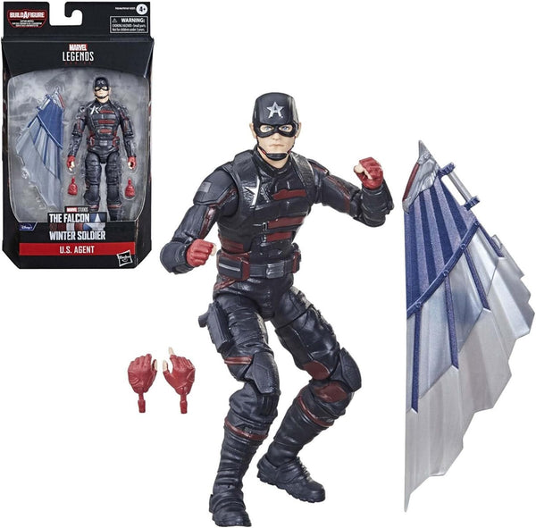 Marvel Legends Series 6-Inch Action Figure Toy U.S. Agent with 2 Accessories, for Kids Ages 4 and Up