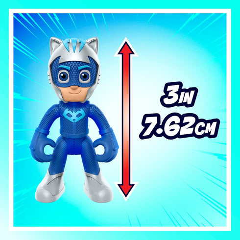 PJ Masks Power Heroes PJ Power Q Playset, Headquarters Set with Car and Figure, Superhero Toys for 3+
