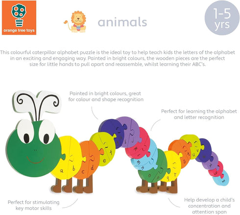 Orange Tree Toys Caterpillar Alphabet Puzzle