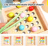 QimuMku 9.6" Counting 3 4 5 4-8, Wooden Gumball Machine Montessori Toys for Years Old Boys Girls, Toddler Preschool