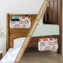 SyXIOP Pink Cartoon Car Bedside Hanging Storage Basket Table Cabinet Storage Organizer for Bunk Hospital Beds Dorm