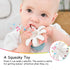 Baby Teether Toys for 3-12 Months, Fun Teething Toys for Infant 12-18 Months, Mombella Octopus Silicone Comfort Chewing