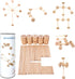 WODI Wooden Building Blocks 60pcs Large Natural Wood STEM Building Blocks for Kids Ages 4-8