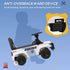 Aosom Kids Push Ride On Car with Working PA System, Police Truck Style Foot-to-Floor Sliding Car