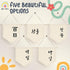 ARI MES Korean First Birthday Hanging Canvas Banner - Durable Dohl Decoration for Boy or Girl