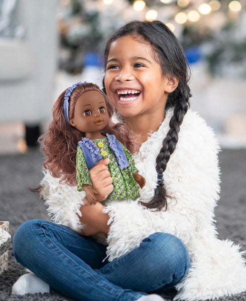 14" Set 1 2 3 4 5 6 GAGAKU Black Doll for Girls, Black Dolls for Toddlers Kids Years Old, Black Girl Baby Doll