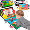 Baby Toys 0-6 Months - Tummy Time Mirror with Cloth Books & Teethers, Montessori Infant Sensory Toy for Newborns