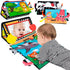 Baby Toys 0-6 Months - Tummy Time Mirror with Cloth Books & Teethers, Montessori Infant Sensory Toy for Newborns