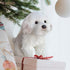 Realistic Plush Dog Toy - Lifelike Stuffed Animal, Fluffy Maltese Dog (Large)