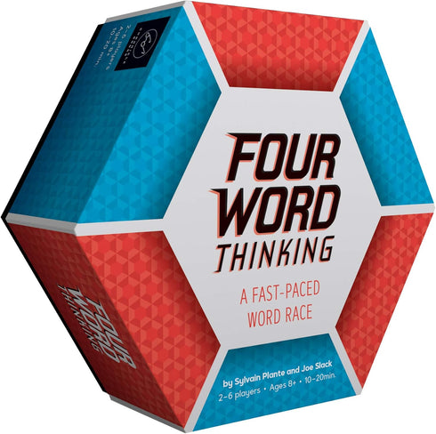 Chronicle Books Four Word Thinking Fast-Paced Word Race, Fun Family Word Game for All Ages