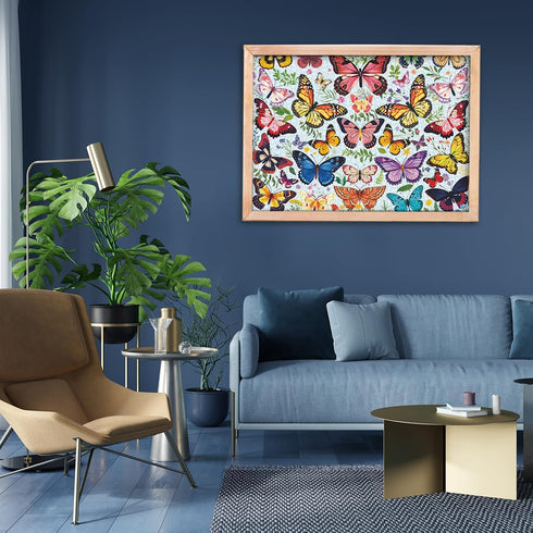 1000 Pieces Butterfly Puzzles for Adults - Colorful Plant Flower Jigsaw Puzzle