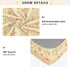 Jynexis 52x28 Ice Cream Heart Beige Pattern Baby Crib Sheets, Cotton Fitted Crib Sheet, Soft Breathable, Fits Standard