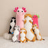 Kawaii PEACH CAT Long Dragon Fruit Axolotl Plush Pillow Toy for Girls and Boys, 19.6"