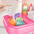 Set 3-8 Play Kitchen for Girls and Boys - Realistic Toy Kitchen with Lights, Sounds, and Water Circulation for Ages