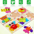 Wooden Montessori Puzzles for Toddlers, Educational Toy for 1-3 Year Old Girls Boys, Kids Puzzle Ages 2-4
